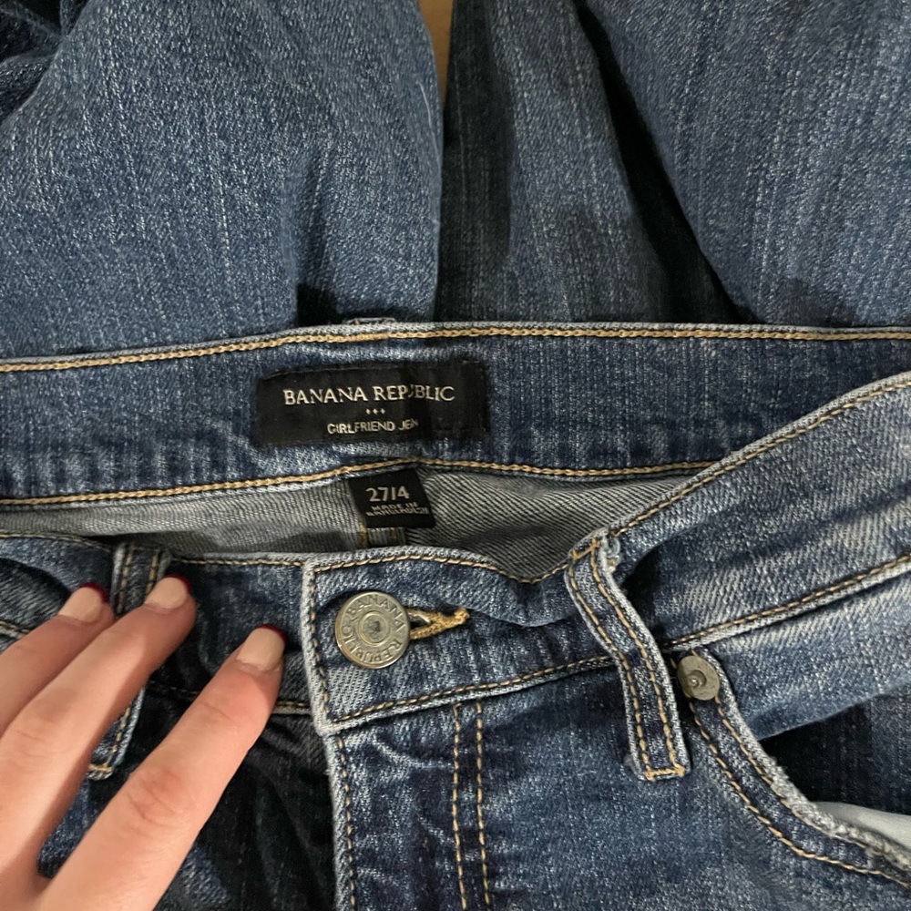 Size 24/7 banana republic jeans not worn often